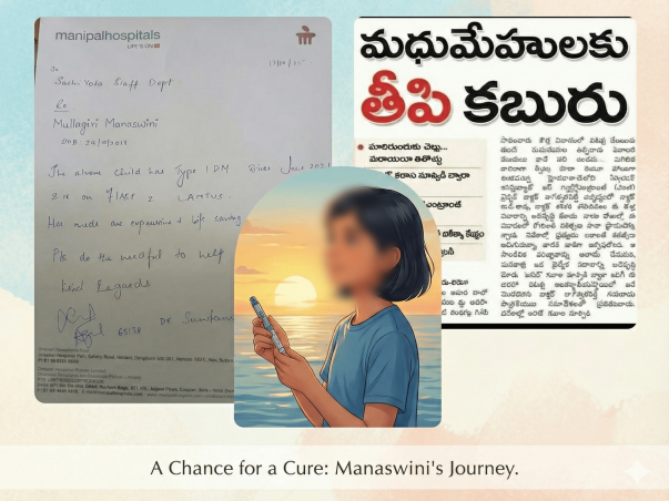 Help 12-Year-Old Manaswini Fight Type 1 Diabetes